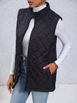 Black High Neck Vest