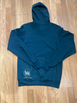 Atlantic Blue Hoodie with White Trees